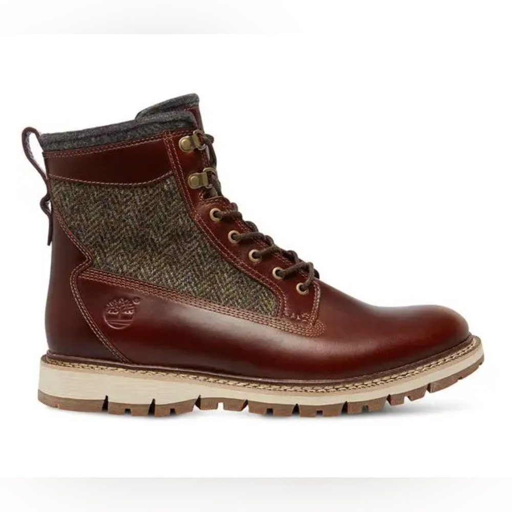 TIMBERLAND X HARRIS TWEED BRAMHALL BOOTS MENS SZ 8.5 BRAND NEW 100% AUTHENTIC